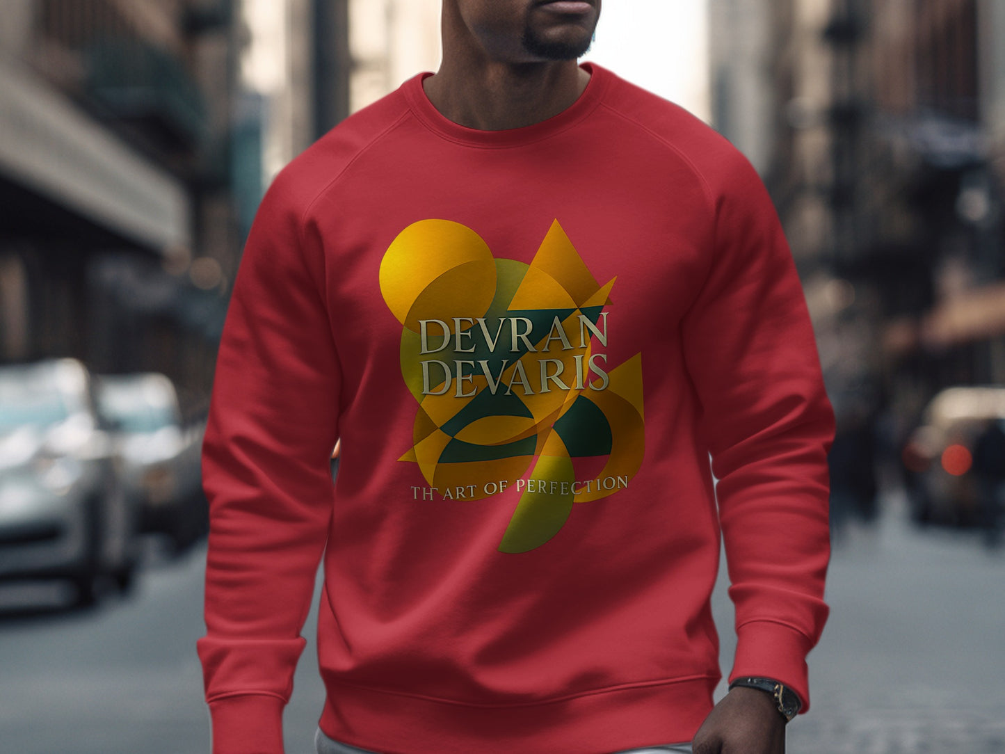 Artwear geometric jumper made in the UK with minimalist shapes and abstract patterns. Perfect for fashion-forward individuals who appreciate wearable art, creativity, and premium comfort in a stylish, high-quality sweatshirt design.