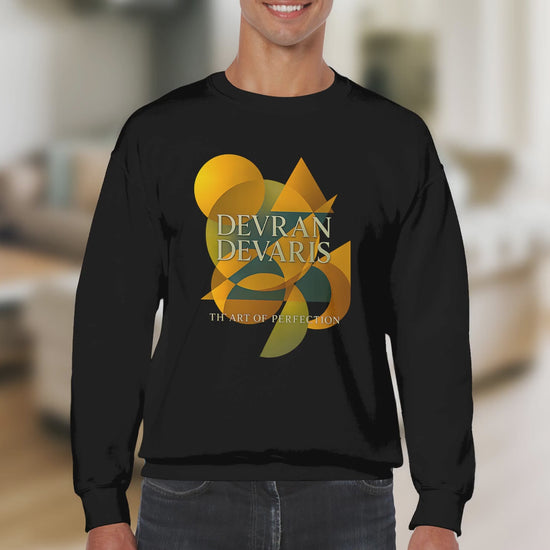 Promotional video showcasing the Devran Devaris abstract art sweatshirt in motion. Close-up details of geometric design, premium cotton texture, and modern art aesthetics. Perfect for UK fashion.
