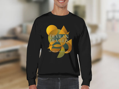 Promotional video showcasing the Devran Devaris abstract art sweatshirt in motion. Close-up details of geometric design, premium cotton texture, and modern art aesthetics. Perfect for UK fashion.